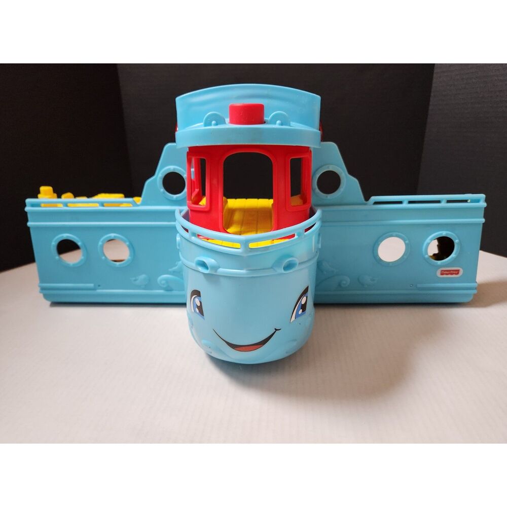 Fisher‑Price Little People Tugboat Fold‑Out Battery‑Operated Toy